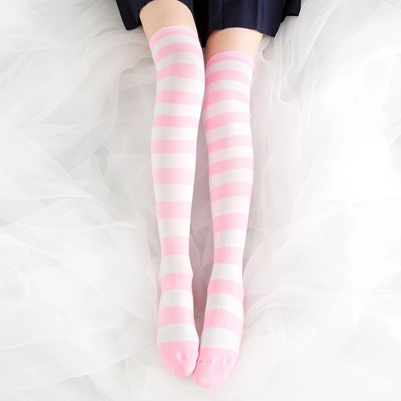 Cute Pink Blue Lolita Striped  - Christmas Stocking Hanging incelemesi ve fiyatı