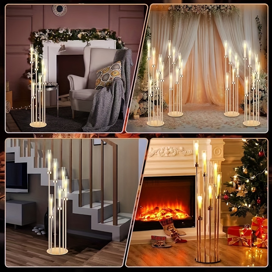 2 Sets Floor Candelabra 6 Arms - Holiday Candle Set incelemesi ve fiyatı