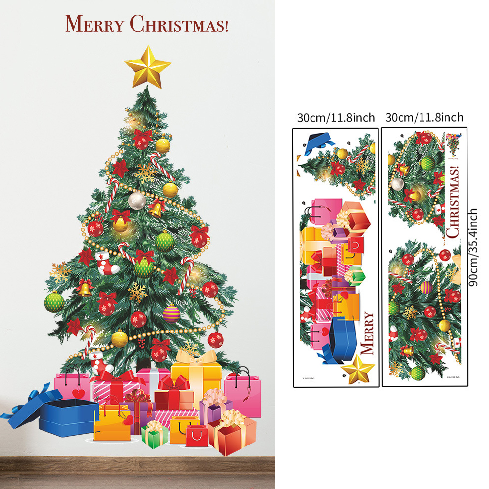 Christmas Tree Wall Stickers G - Snowflake Window Decal incelemesi ve fiyatı