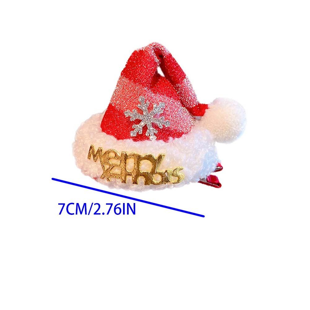 Cute Star Christmas Hair Clip  - Santa Hat Plush incelemesi ve fiyatı
