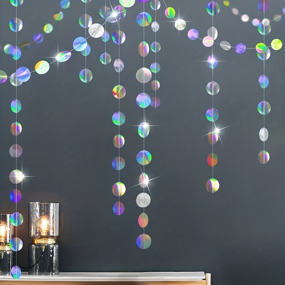 1pc Shimmering Iridescent Circ - Tinsel Garland Decoration incelemesi ve fiyatı