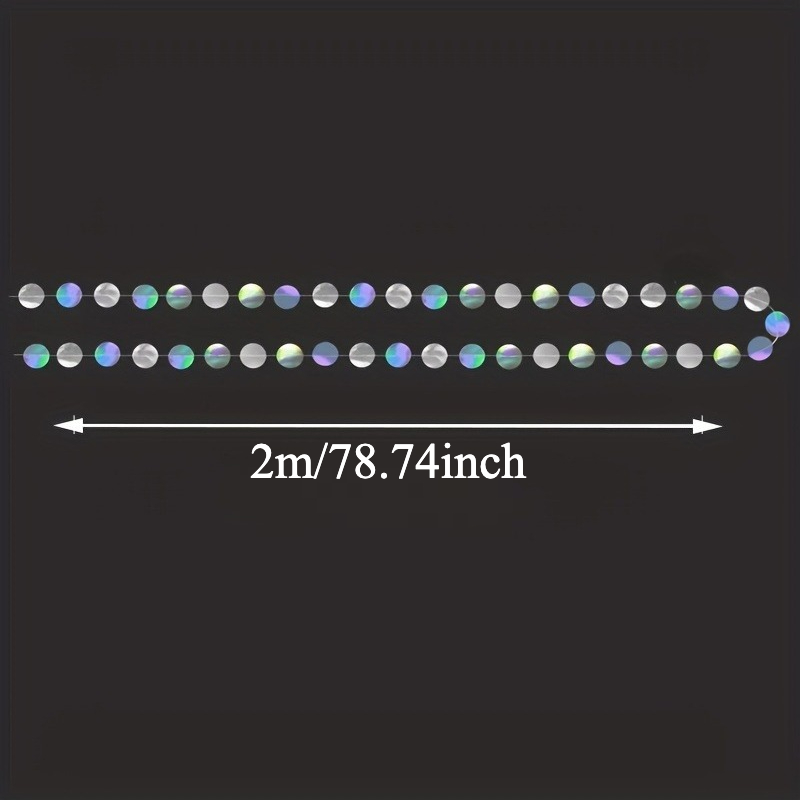 1pc Shimmering Iridescent Circ - Tinsel Garland Decoration incelemesi ve fiyatı