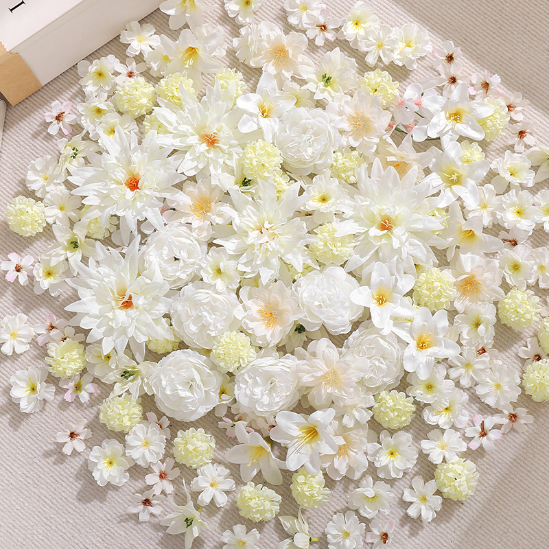 20Pcs Mix White Artificial Flo - Christmas Wreath Fake incelemesi ve fiyatı