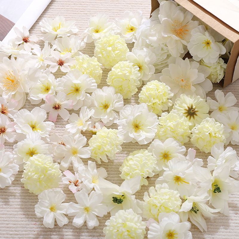 20Pcs Mix White Artificial Flo - Christmas Wreath Fake incelemesi ve fiyatı