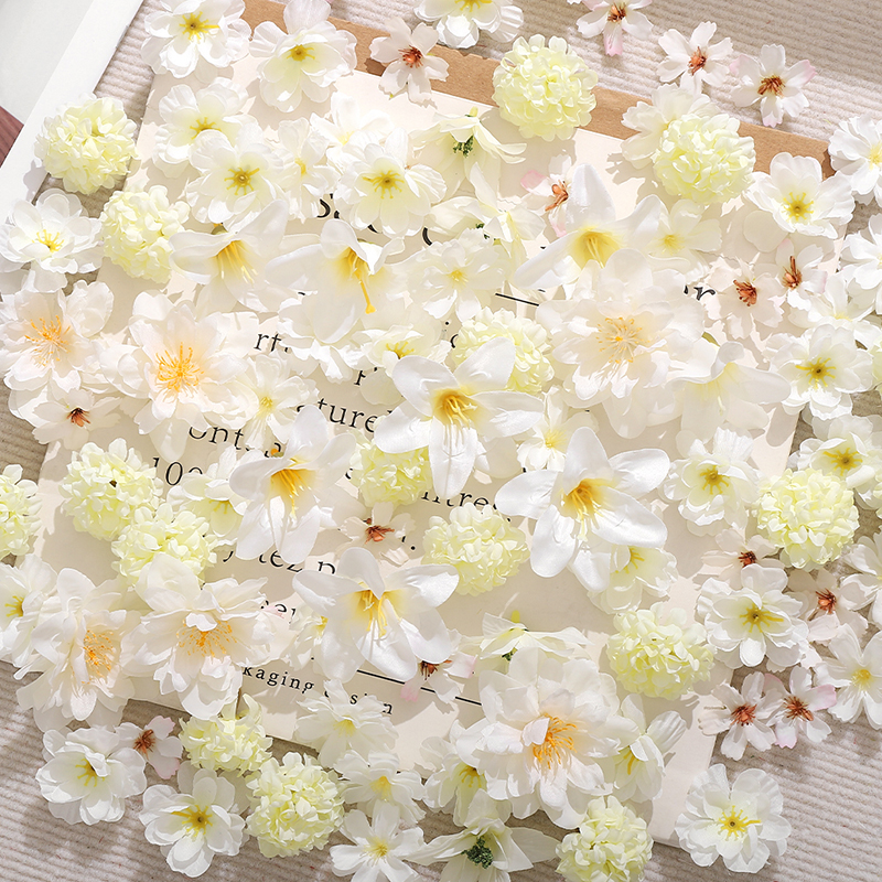 20Pcs Mix White Artificial Flo - Christmas Wreath Fake incelemesi ve fiyatı