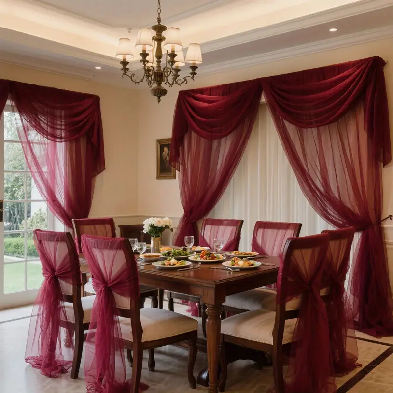 DIY Decoration Tulle Arch Drap - Christmas Table Runner incelemesi ve fiyatı