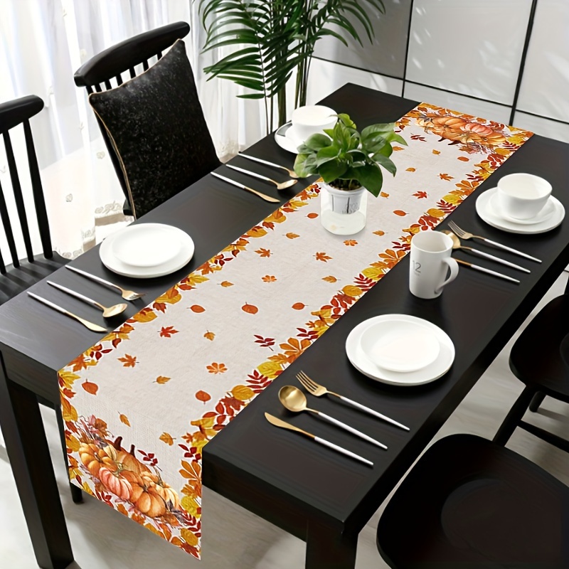 1pc Thanksgiving & Halloween T - Christmas Table Runner incelemesi ve fiyatı