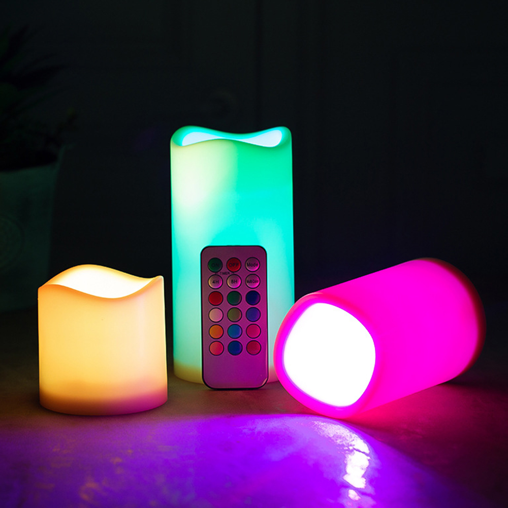 3pcs/ set LED Flameless Flicke - Holiday Candle Set incelemesi ve fiyatı