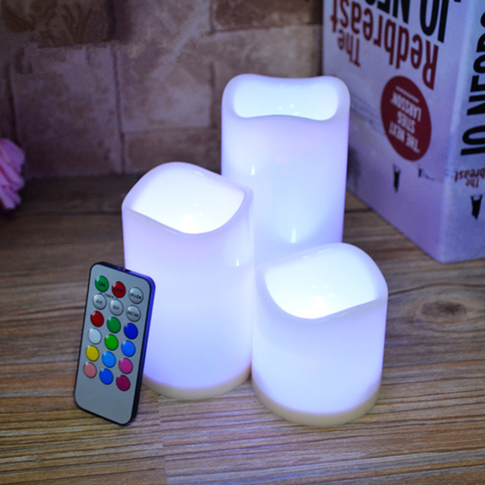 3pcs/ set LED Flameless Flicke - Holiday Candle Set incelemesi ve fiyatı