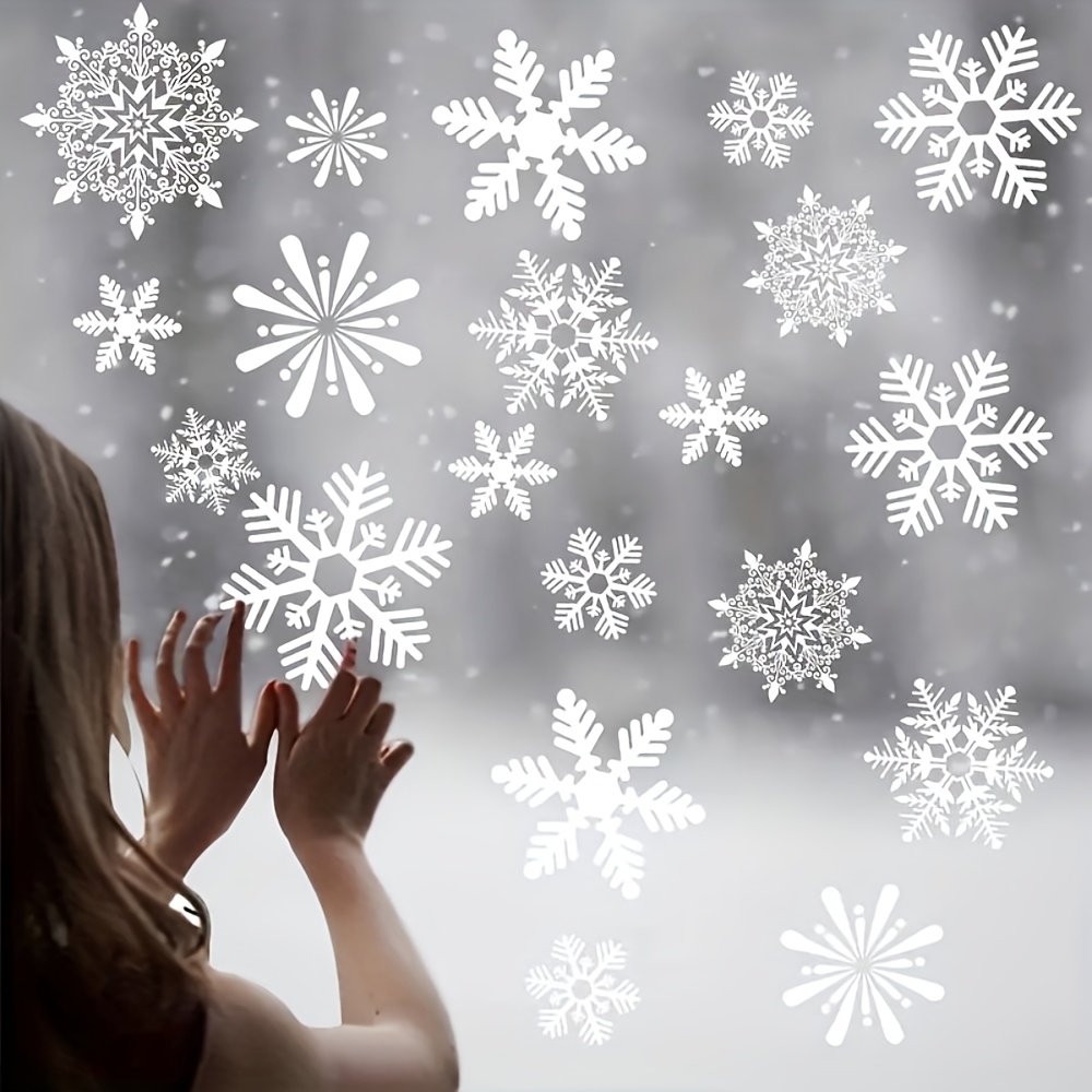 137Pcs Winter Snowflake Static - Snowflake Window Decal incelemesi ve fiyatı