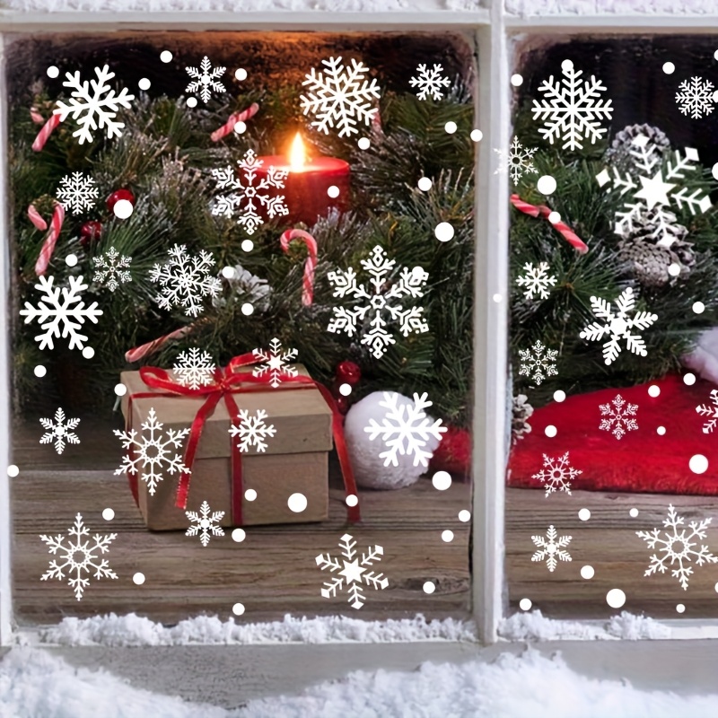 137Pcs Winter Snowflake Static - Snowflake Window Decal incelemesi ve fiyatı