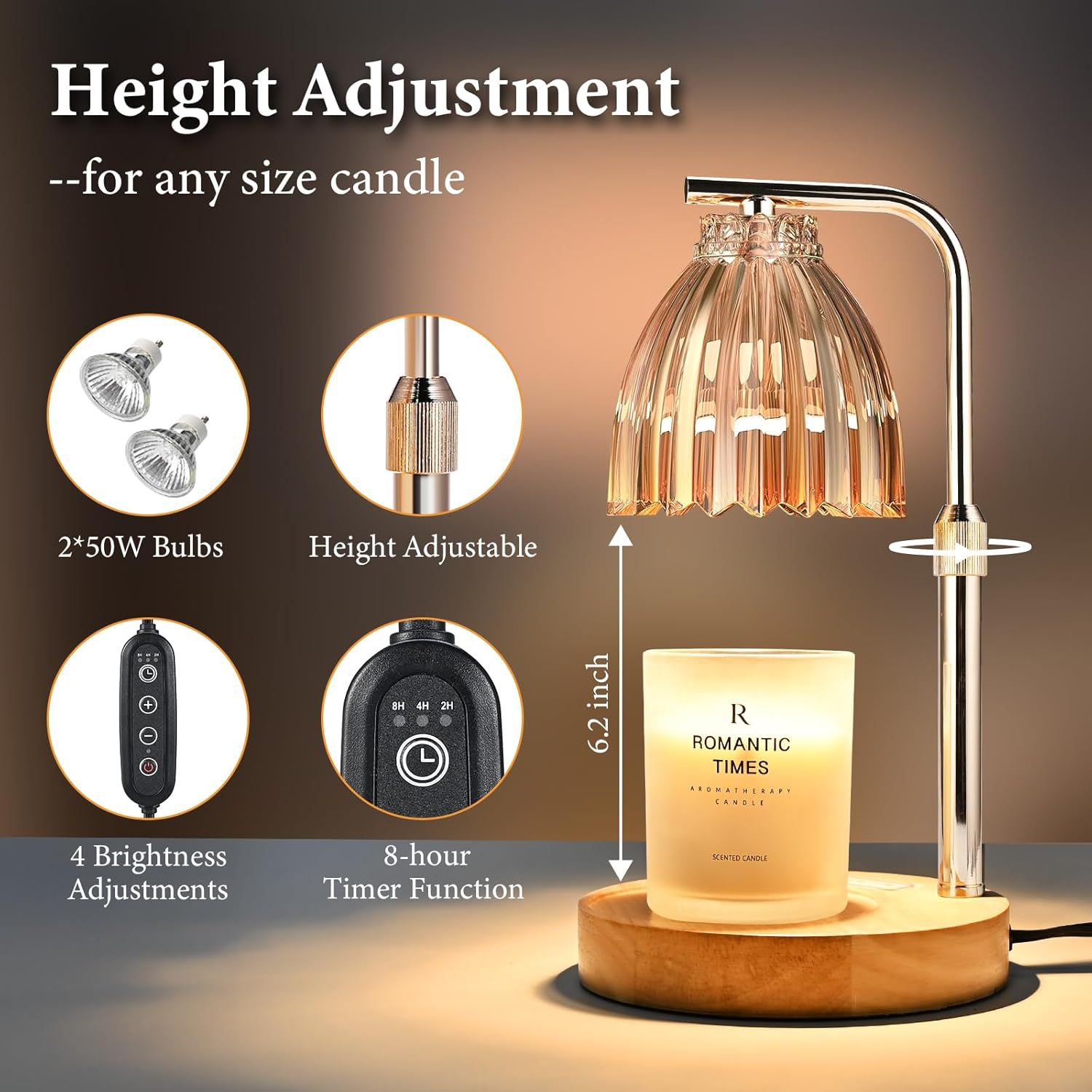 Adjustable Height Aromatherapy - Holiday Candle Set incelemesi ve fiyatı