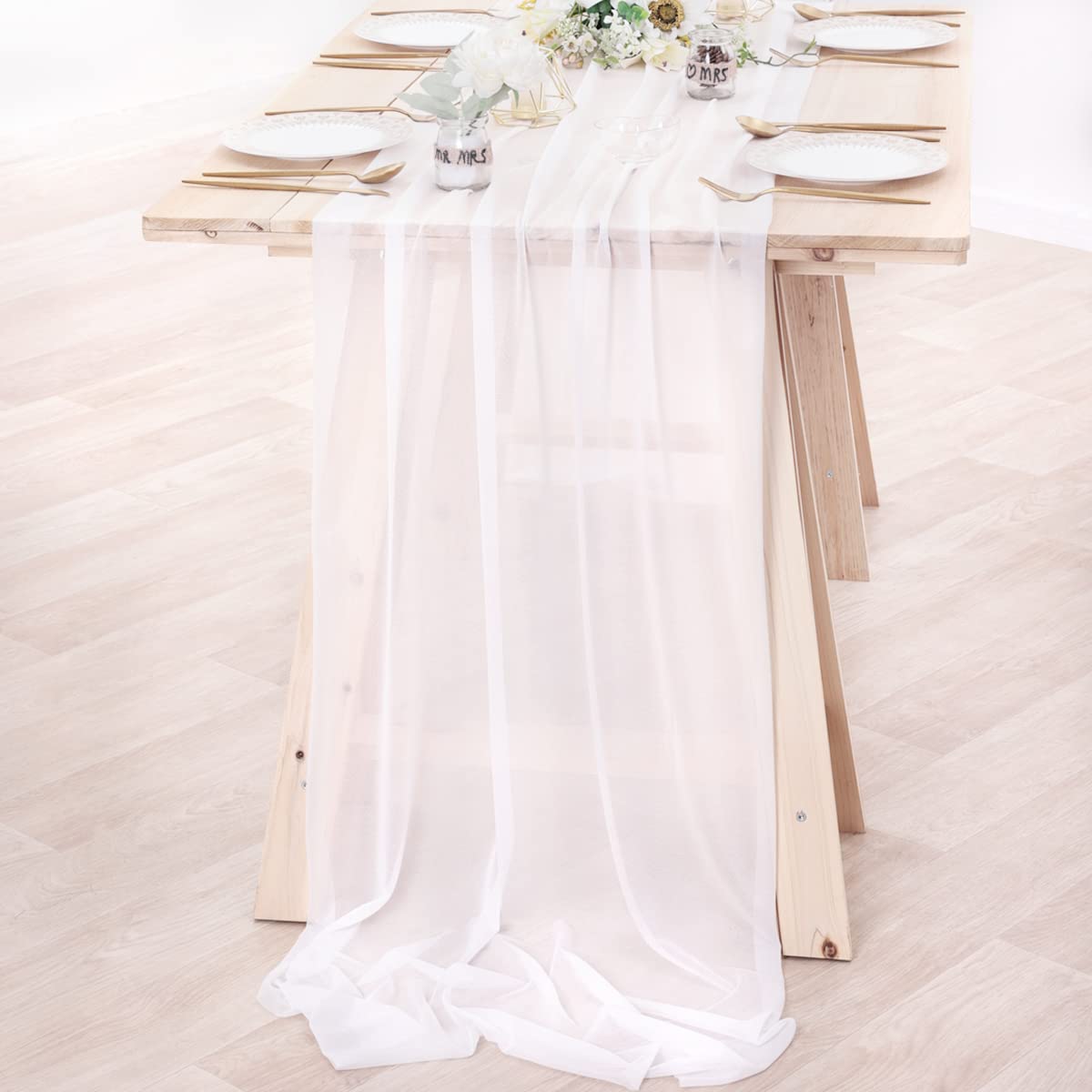 Chiffon Table Runner Nude Shee - Christmas Table Runner incelemesi ve fiyatı