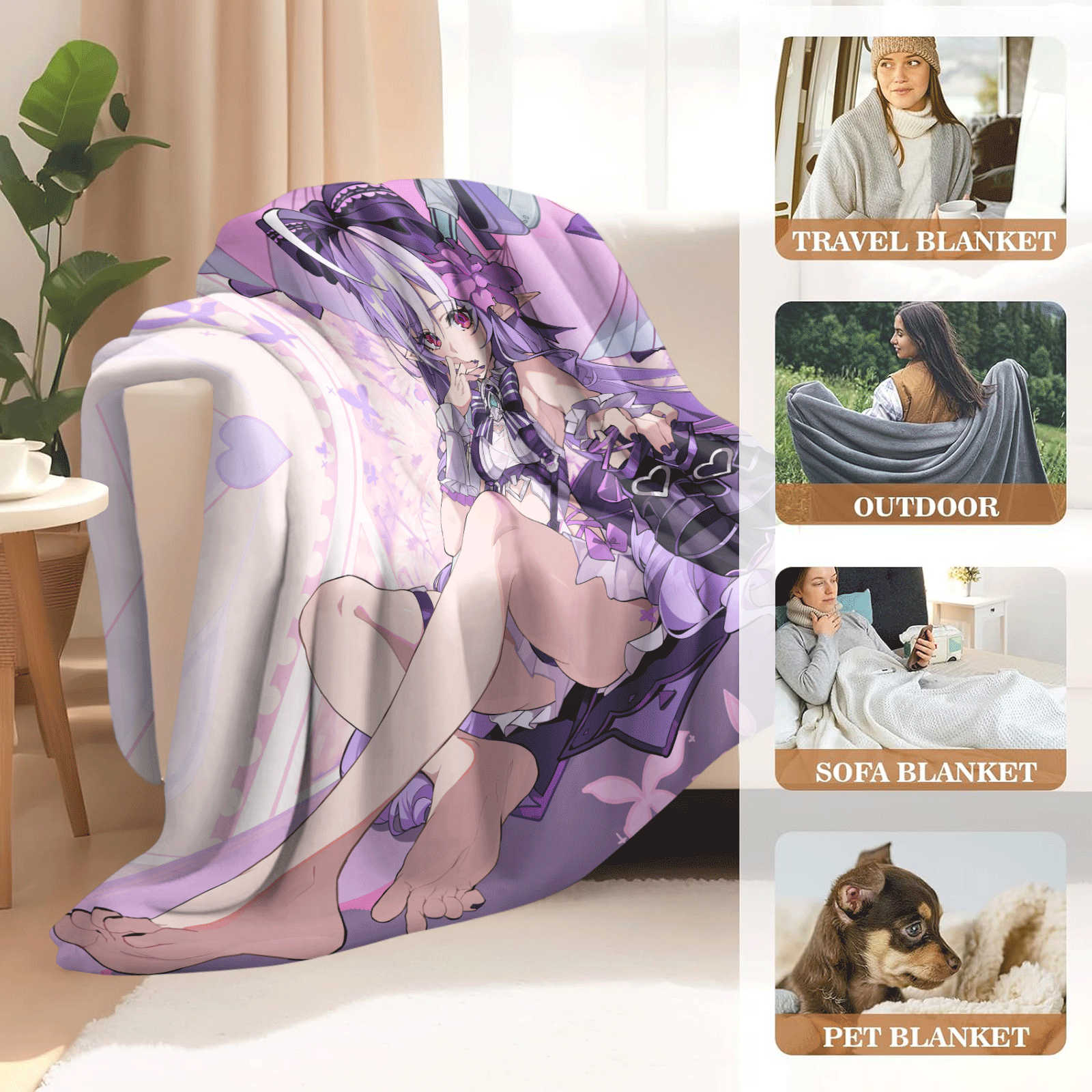 Cartoon Zenless Zone Zero  Fla - Christmas Throw Blanket incelemesi ve fiyatı