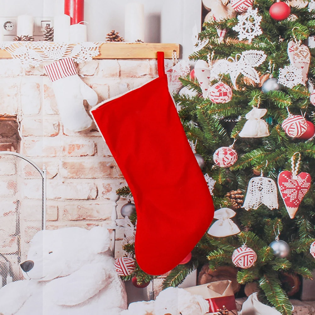 Christmas Plush Santa Claus Fa - Christmas Stocking Hanging incelemesi ve fiyatı