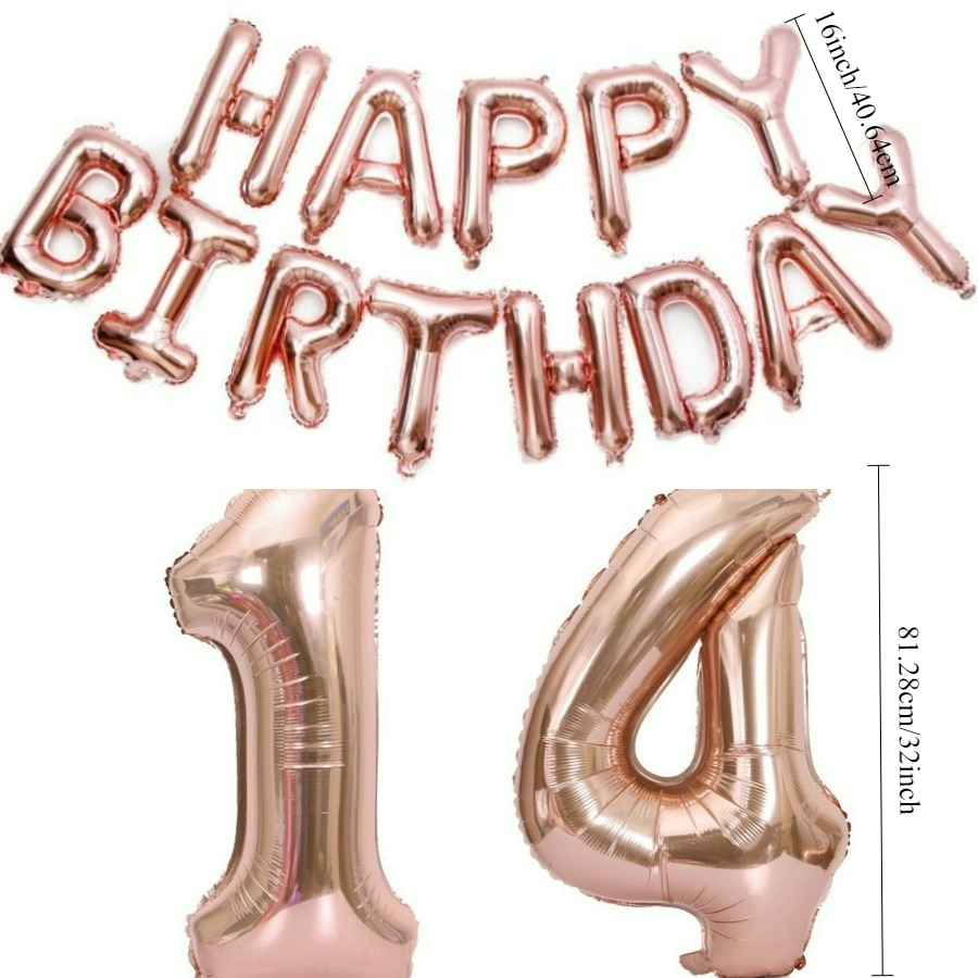 Happy Birthday 32Inch Number F - Tinsel Garland Decoration incelemesi ve fiyatı