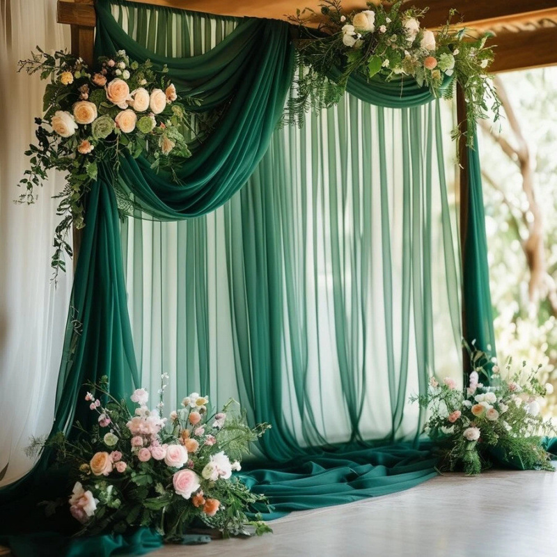 DIY Decor Dark Green Backdrop  - Christmas Table Runner incelemesi ve fiyatı
