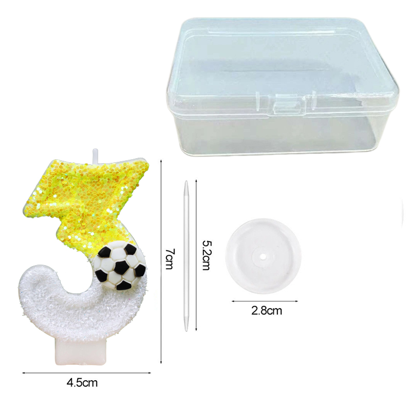Yellow White Sequins Sports Fo - Holiday Candle Set incelemesi ve fiyatı
