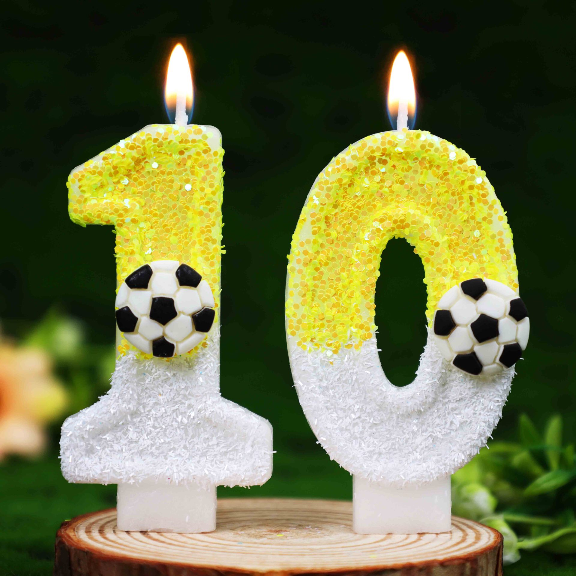 Yellow White Sequins Sports Fo - Holiday Candle Set incelemesi ve fiyatı