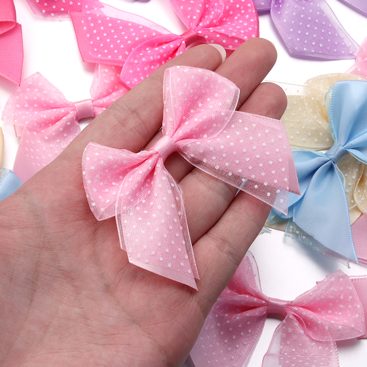 10Pcs/lot Satin Ribbon Bows Pr - Ribbon Bow Gift incelemesi ve fiyatı