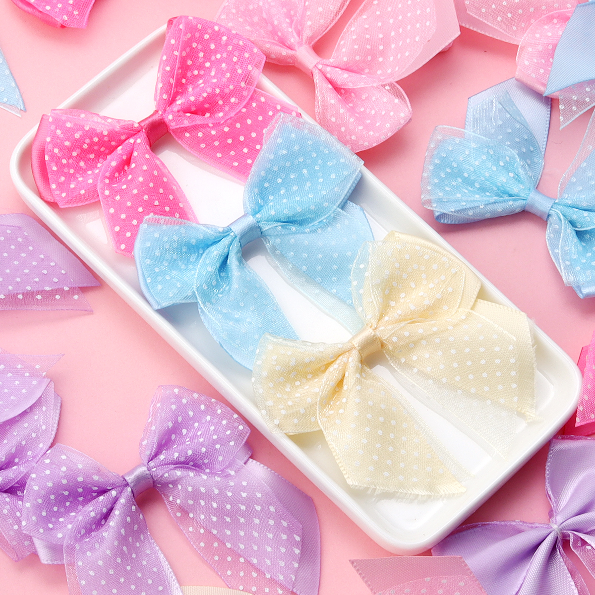 10Pcs/lot Satin Ribbon Bows Pr - Ribbon Bow Gift incelemesi ve fiyatı