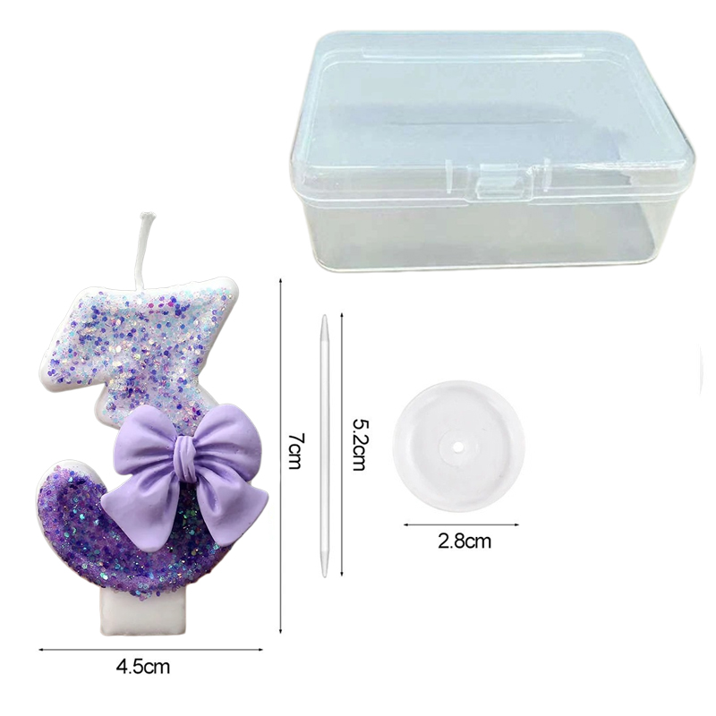 Creative Glitter Gradual Purpl - Holiday Candle Set incelemesi ve fiyatı