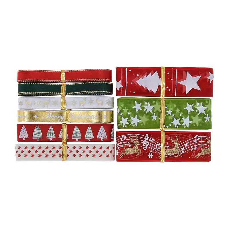 9pcs Christmas Ribbons Set Fes - Gift Box Wrap Set incelemesi ve fiyatı