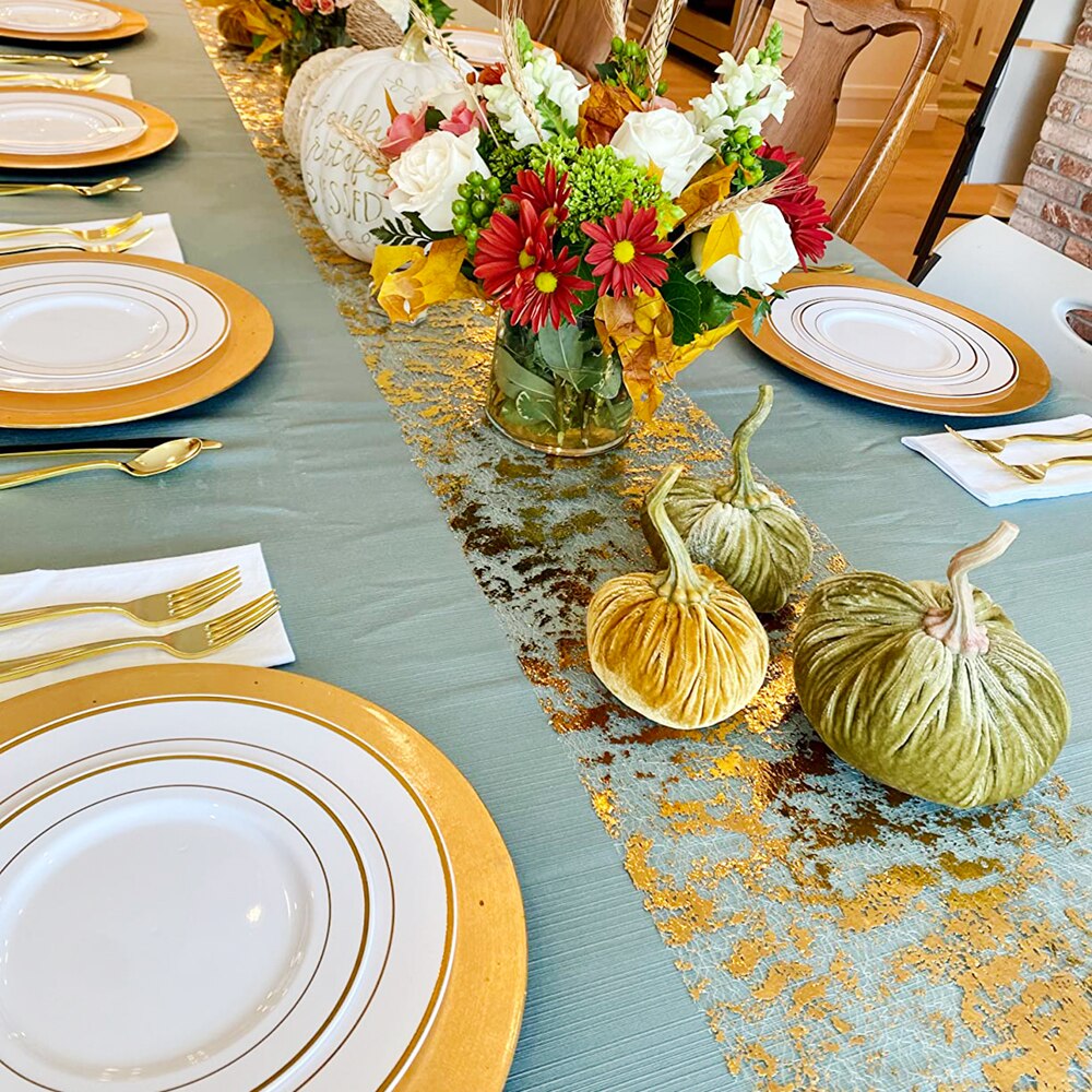Sparkle Metallic Gold Thin Tab - Christmas Table Runner incelemesi ve fiyatı