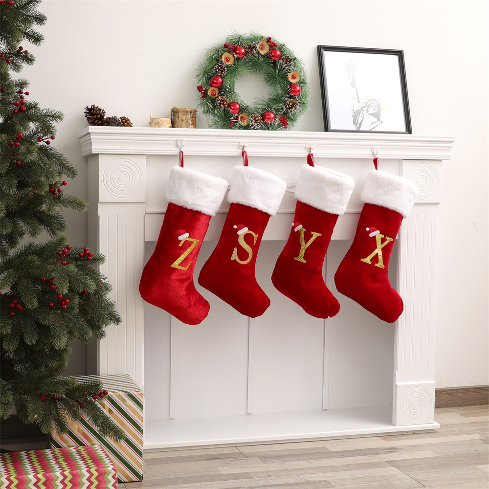 New Creative Alphabet Christma - Christmas Stocking Hanging incelemesi ve fiyatı