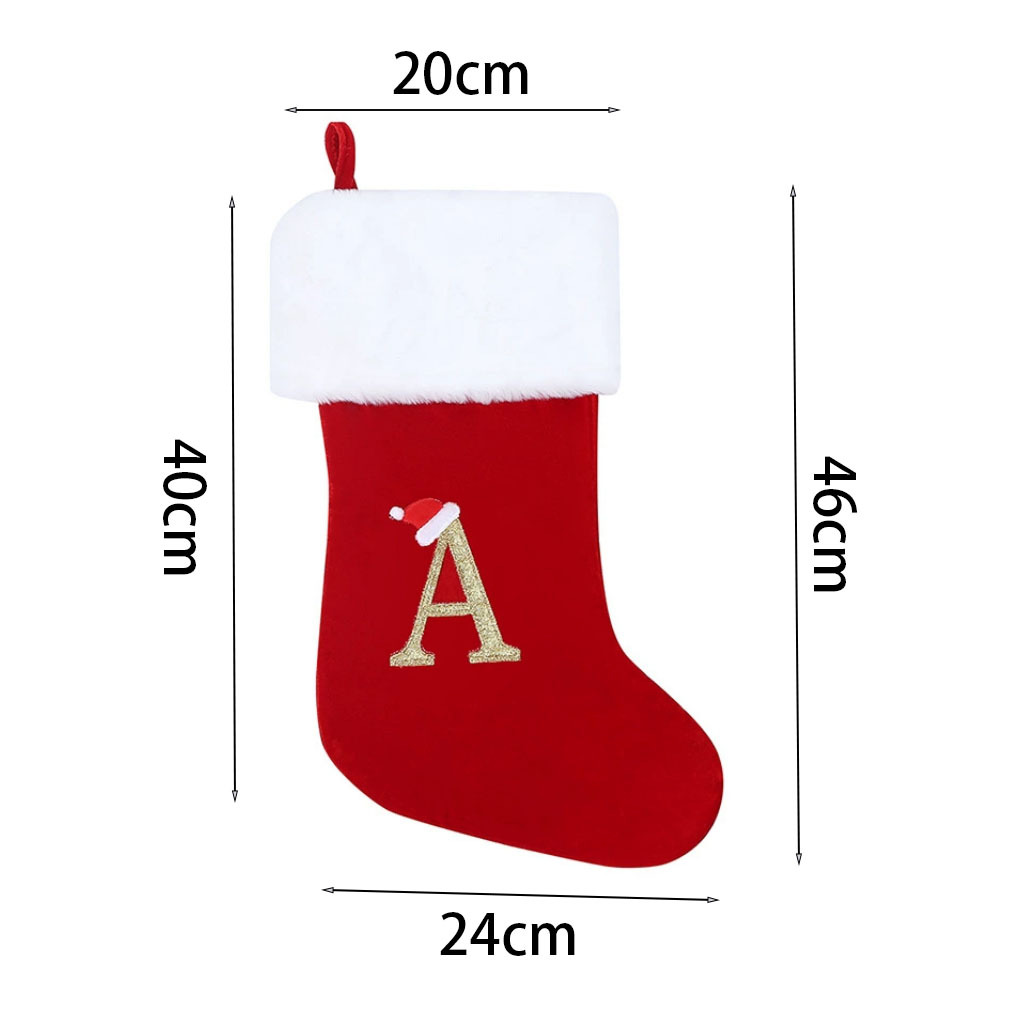 New Creative Alphabet Christma - Christmas Stocking Hanging incelemesi ve fiyatı