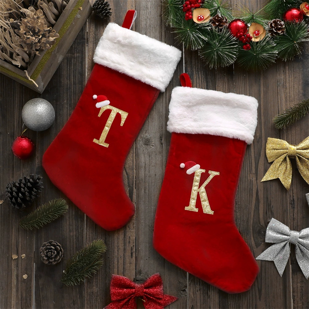 New Creative Alphabet Christma - Christmas Stocking Hanging incelemesi ve fiyatı