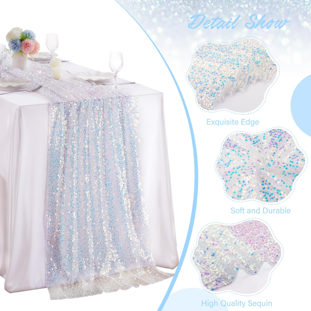1 Pack Sequin Table Runner Spa - Christmas Table Runner incelemesi ve fiyatı