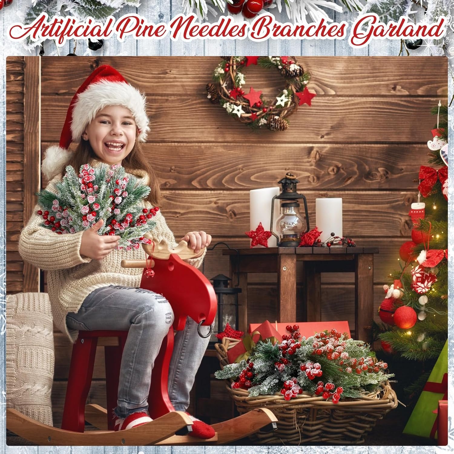 Artificial Snow White Pine Bra - Christmas Wreath Fake incelemesi ve fiyatı