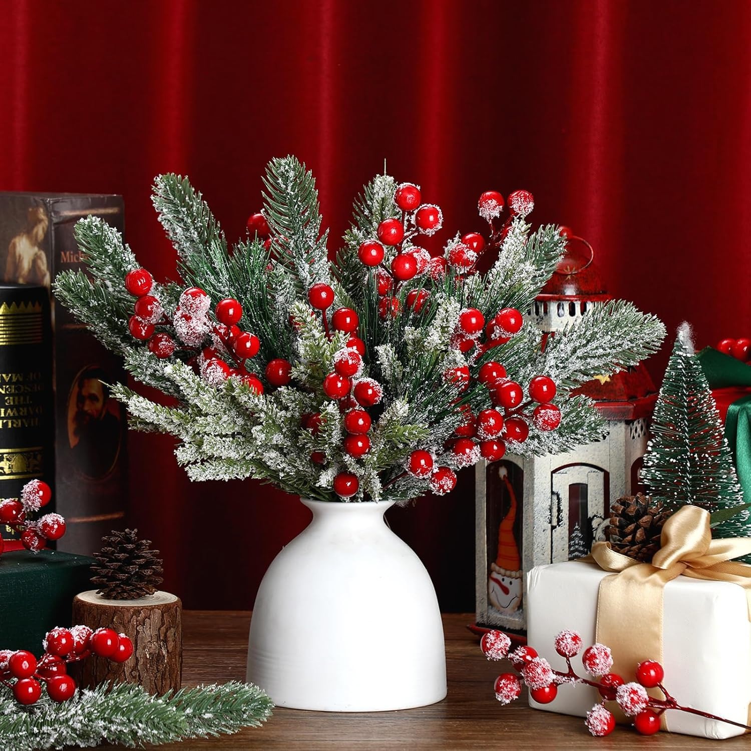 Artificial Snow White Pine Bra - Christmas Wreath Fake incelemesi ve fiyatı