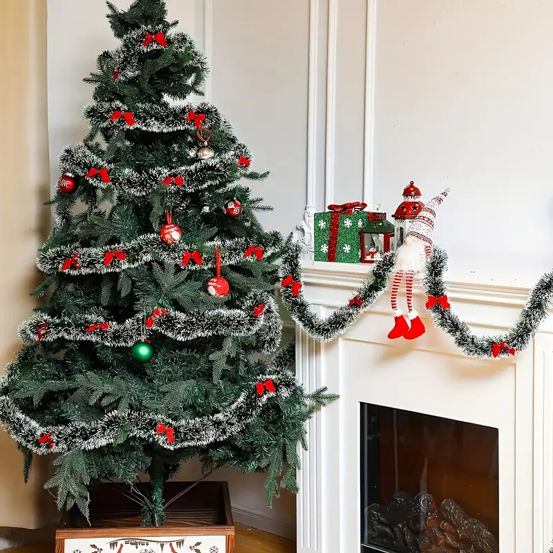 Christmas Bow Tinsel Ribbons G - Tinsel Garland Decoration incelemesi ve fiyatı
