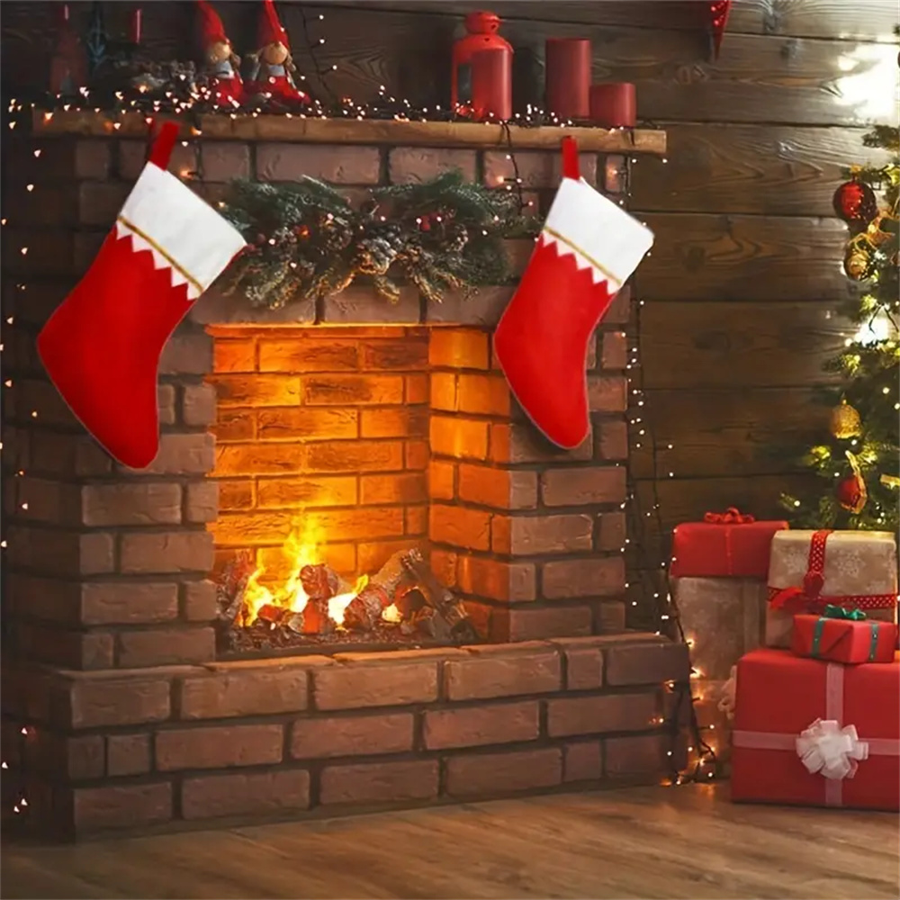 12pcs Red Felt Christmas Stock - Christmas Stocking Hanging incelemesi ve fiyatı