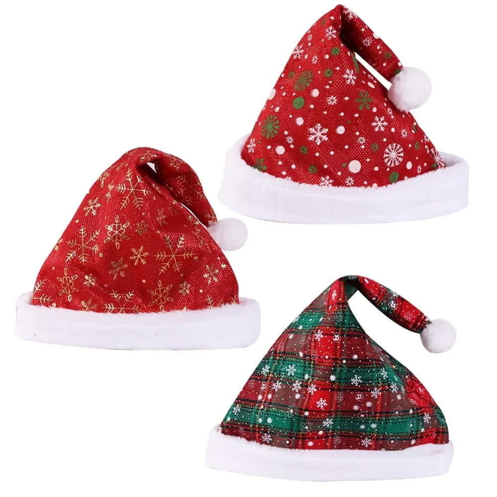 Thick Christmas Hat Red Checke - Santa Hat Plush incelemesi ve fiyatı