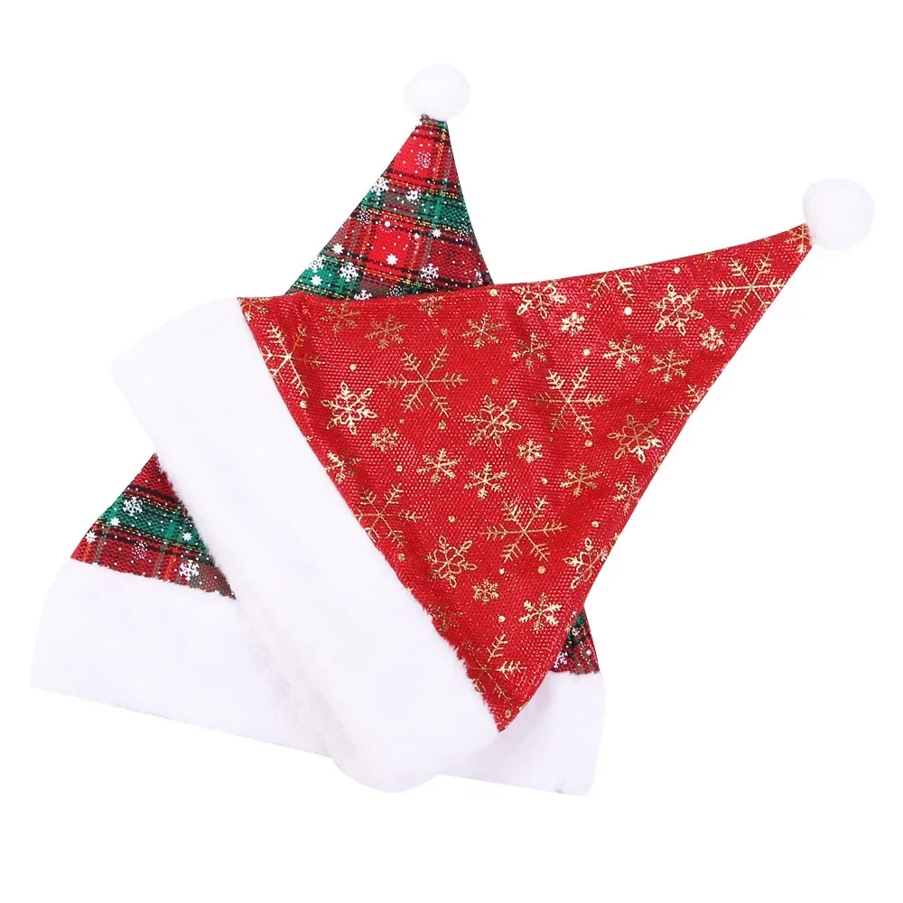 Thick Christmas Hat Red Checke - Santa Hat Plush incelemesi ve fiyatı
