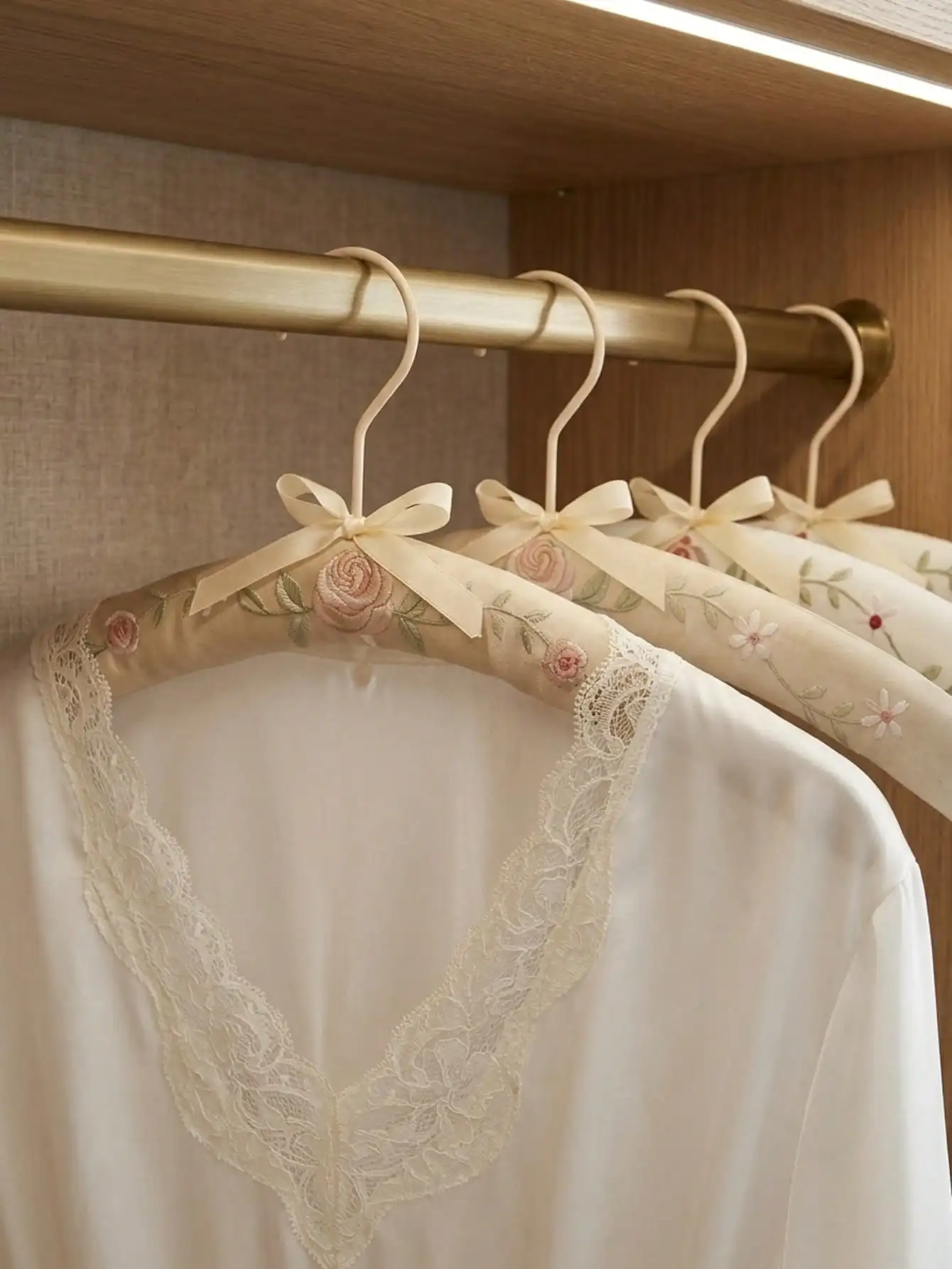 Embroidery-Covered Hanging Rac - Ribbon Bow Gift incelemesi ve fiyatı