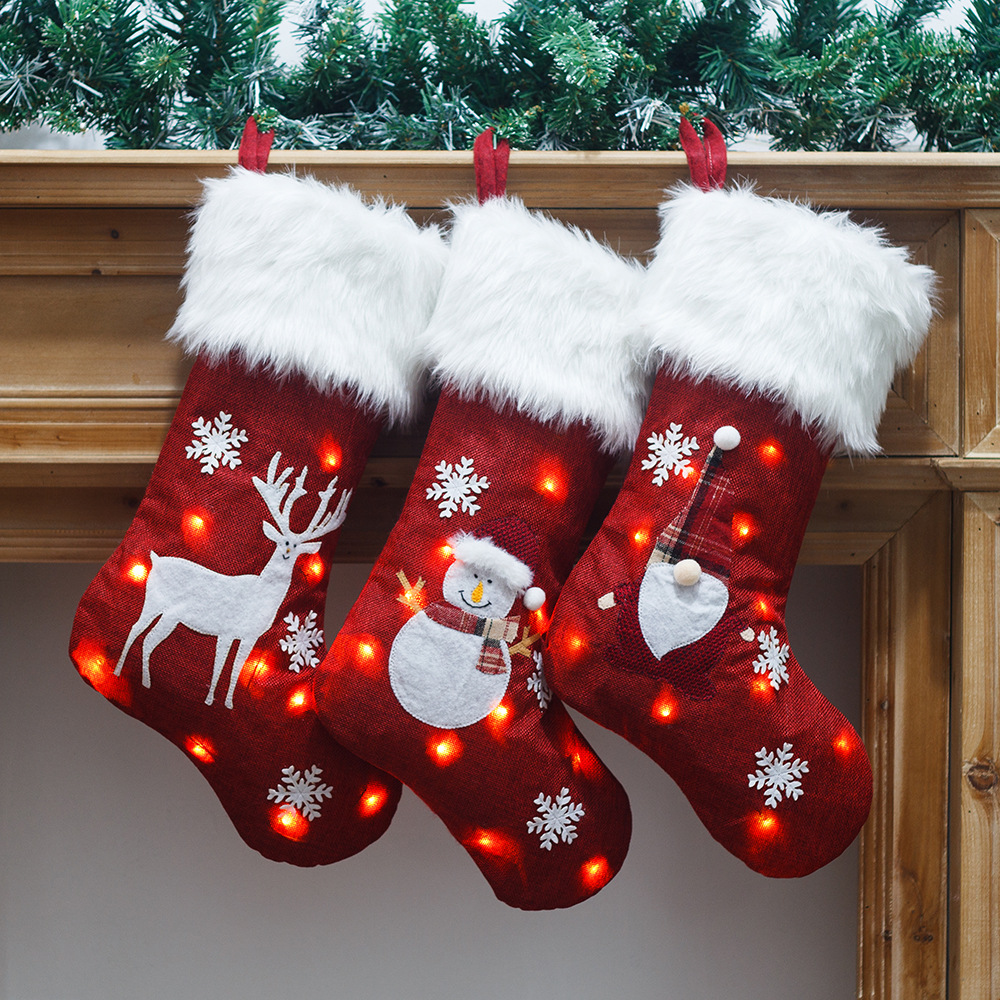 Christmas Socks With Led Light - Christmas Stocking Hanging incelemesi ve fiyatı