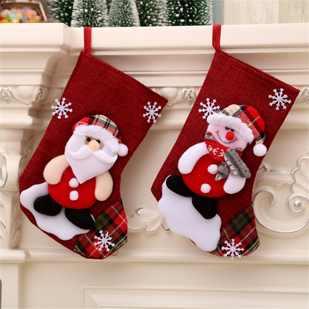 Linen Christmas Stockings Gift - Christmas Stocking Hanging incelemesi ve fiyatı