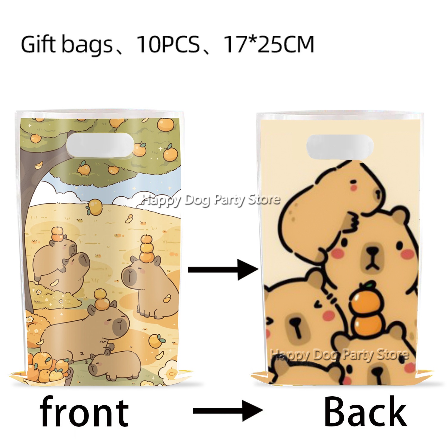 Cartoon Capybara Party Supplie - Gift Box Wrap Set incelemesi ve fiyatı