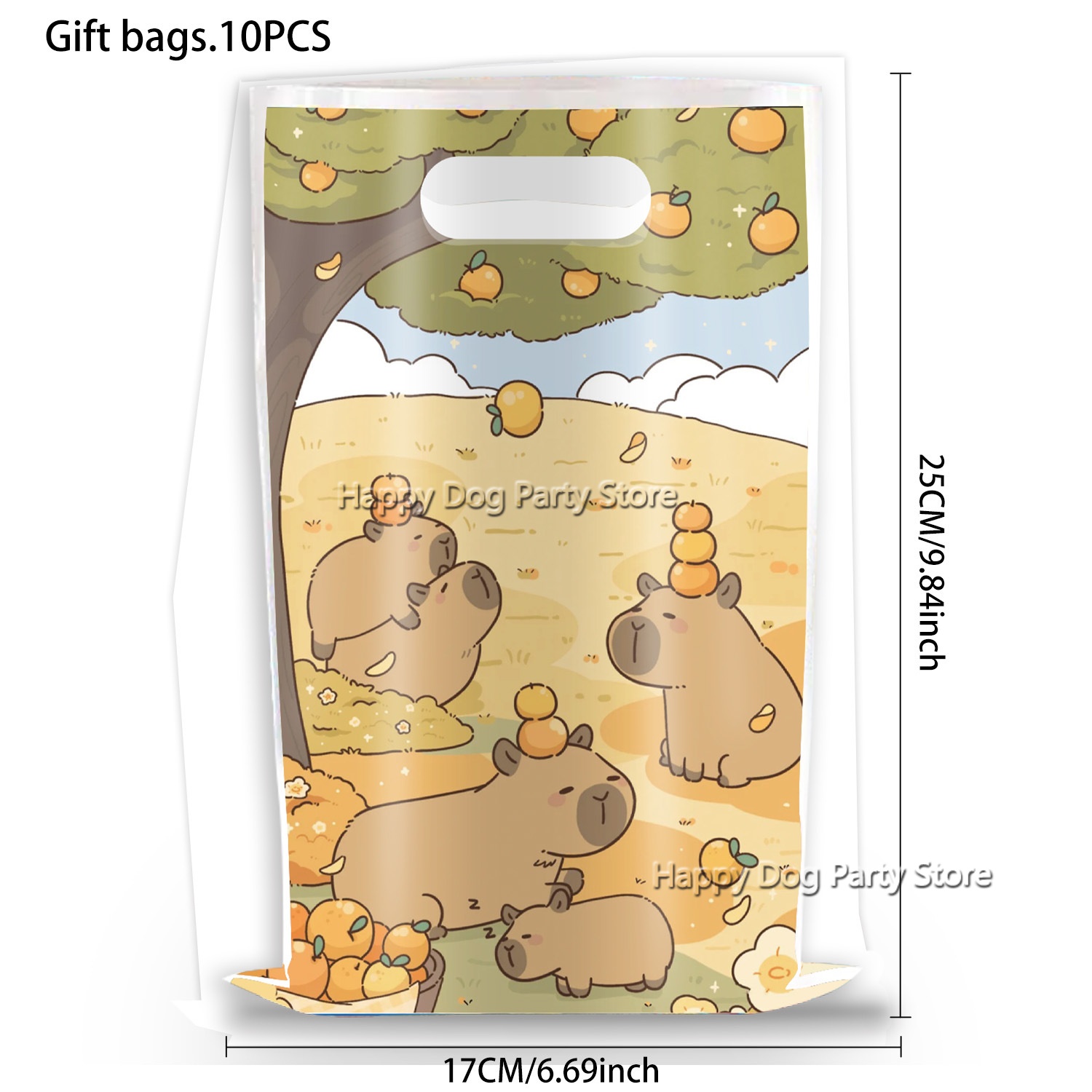 Cartoon Capybara Party Supplie - Gift Box Wrap Set incelemesi ve fiyatı