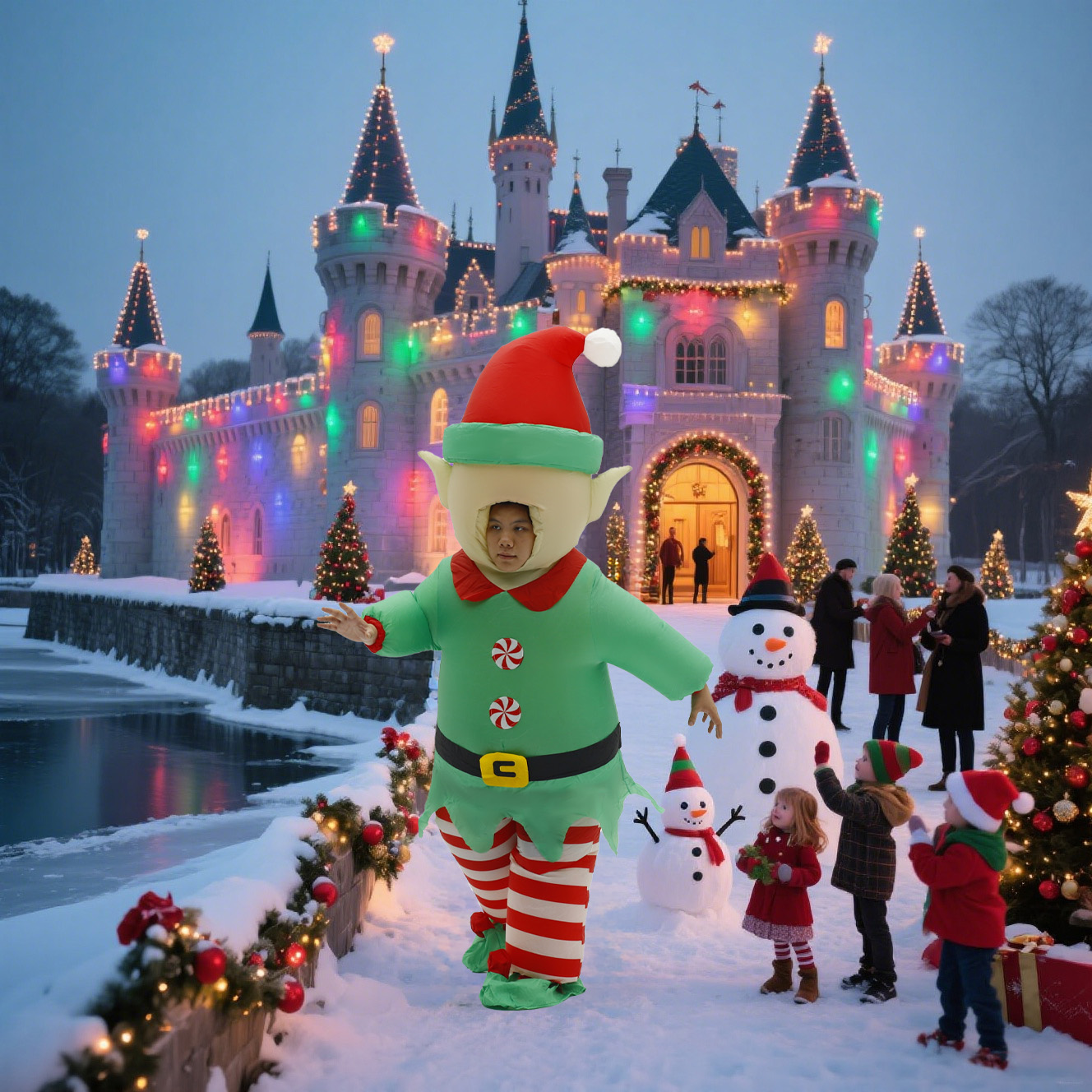 Christmas Elf Inflatable Costu - Elf Costume Christmas incelemesi ve fiyatı