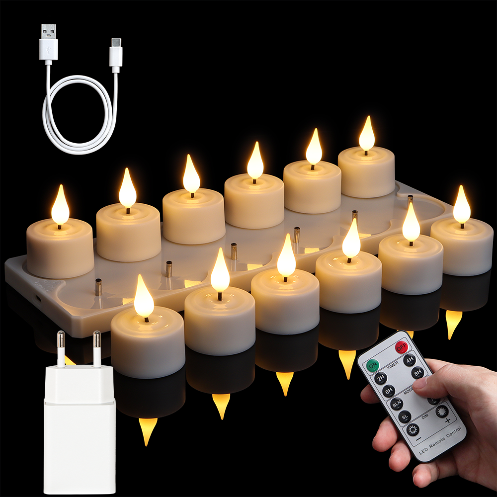LED Candle Light Rechargeable  - Holiday Candle Set incelemesi ve fiyatı