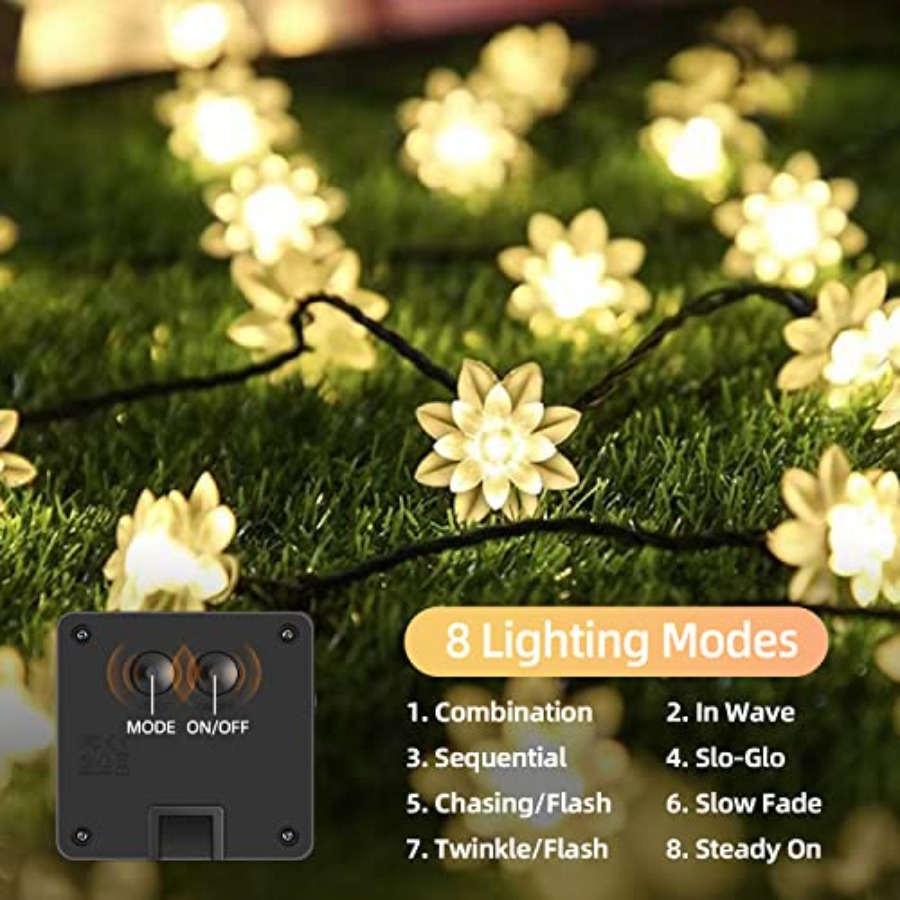 Solar Flower String Lights Out - Christmas Lights Outdoor incelemesi ve fiyatı