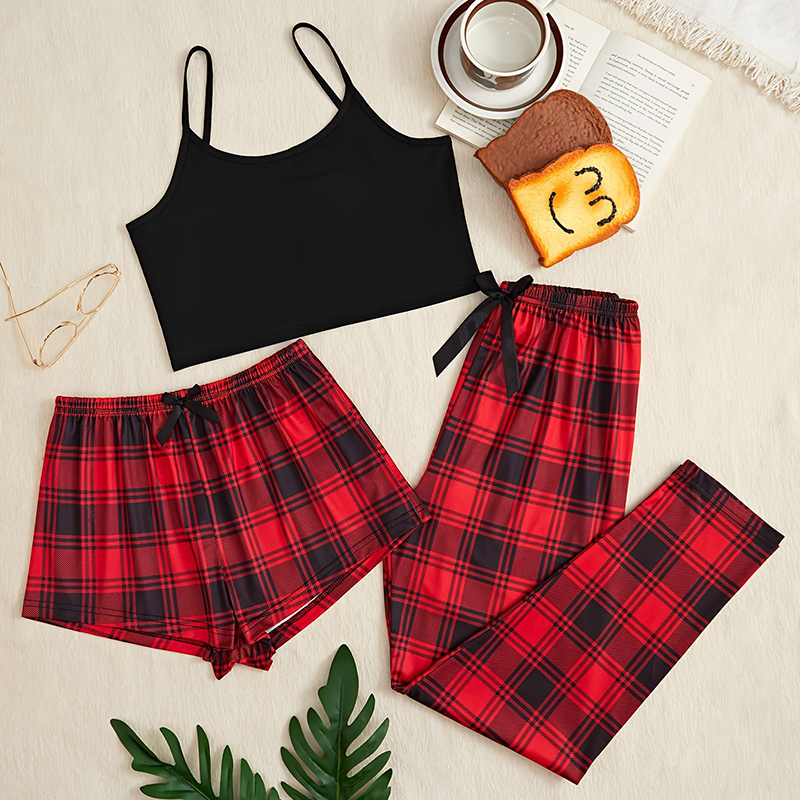 3Pcs Women's Pajama Set Camiso - Christmas Throw Blanket incelemesi ve fiyatı