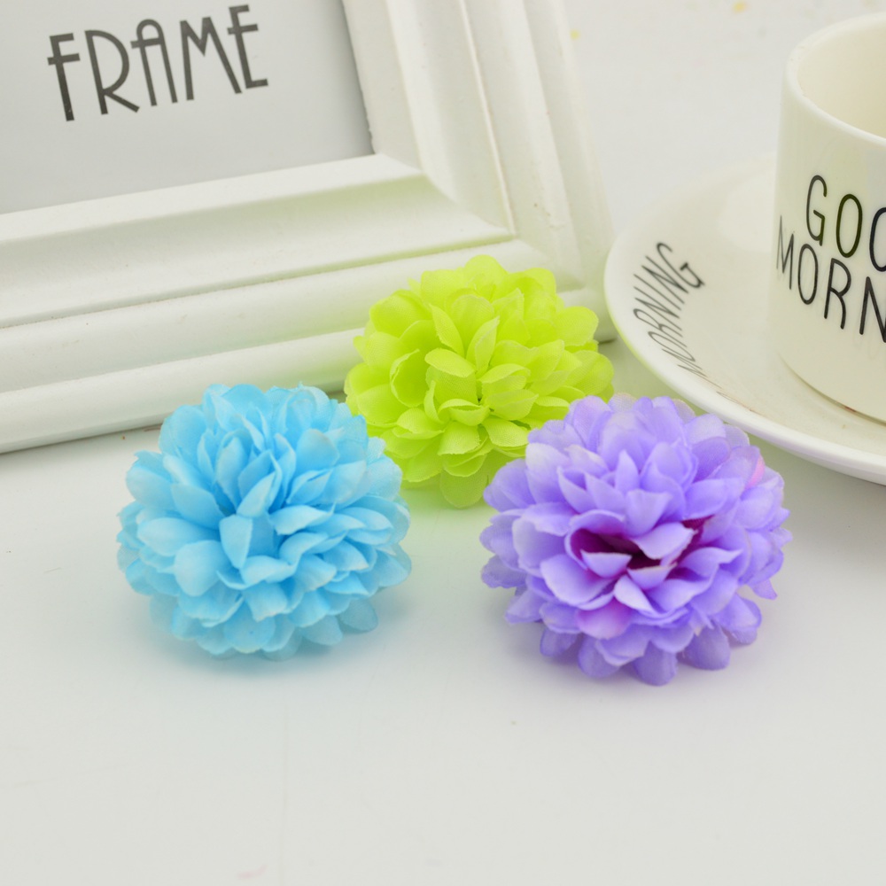 200PCS 5CM Silk Chrysanthemum  - Christmas Wreath Fake incelemesi ve fiyatı