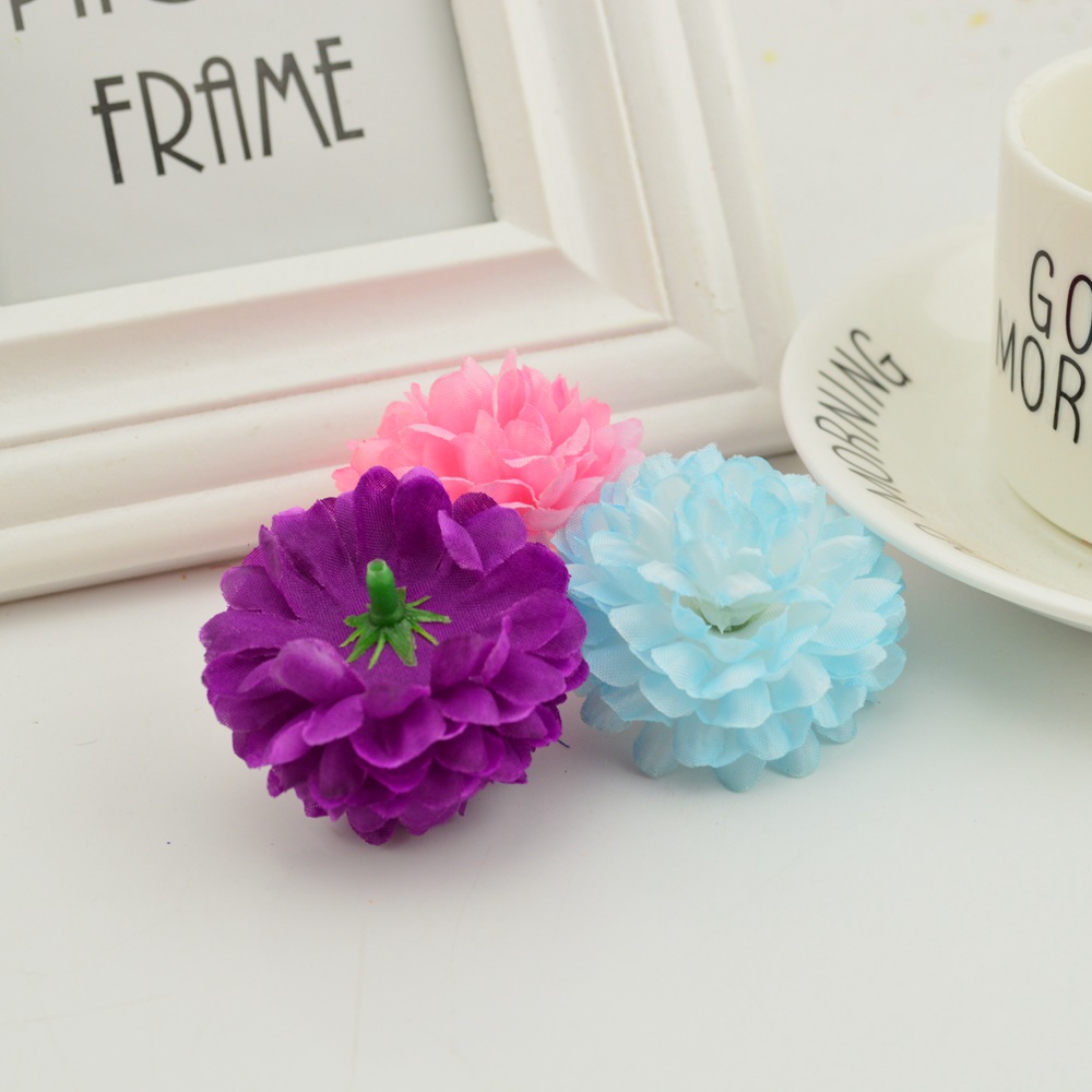 200PCS 5CM Silk Chrysanthemum  - Christmas Wreath Fake incelemesi ve fiyatı