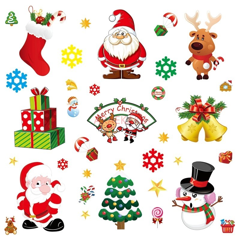 1PCS Removable Christmas Stati - Snowflake Window Decal incelemesi ve fiyatı